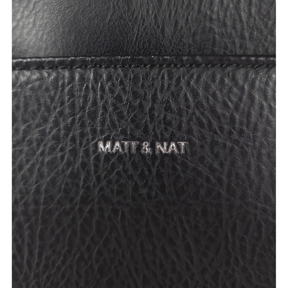 Matt & Nat Vegan Leather Large Satchel Handbag Black $165 - Picture 2 of 14